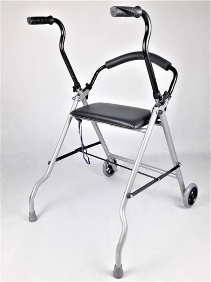 Thuasne, Dvoukolová ocelová opěrka, chodítko, rollator se sedákem a opěradlem DUO COMFORT Thuasne