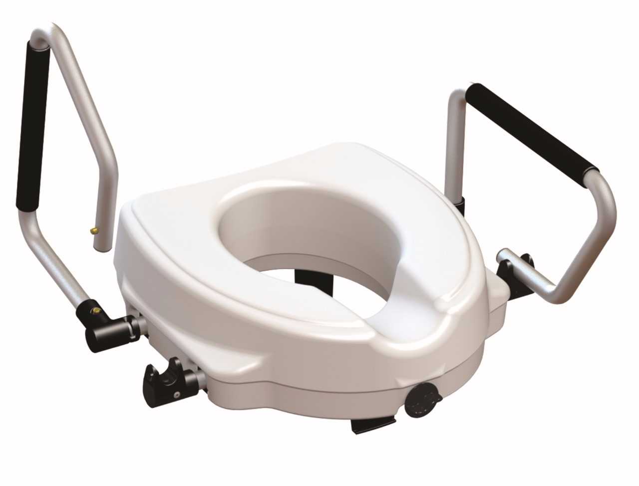 Toaletní nástavec na záchod 12 cm s područkami do 130 Kg