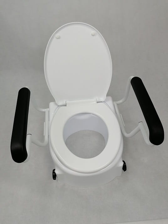 Toaletní nástavec s regulovatelnou výškou a loketními opěrky