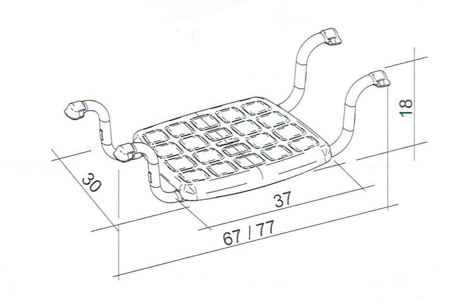 Sedačka na vanu závěsná do 125 kg