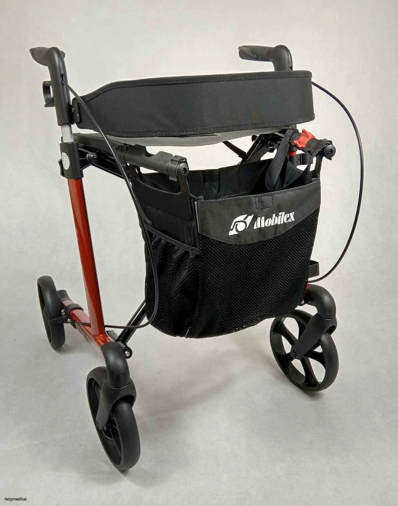 Hliníkové čtyřkolové rehabilitační chodítko Leopard Mobilex