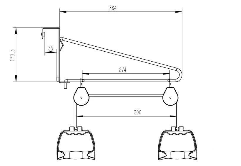 Rehabilitační přístroj pro cvičení horních končetin RF 881 – Reha Fund