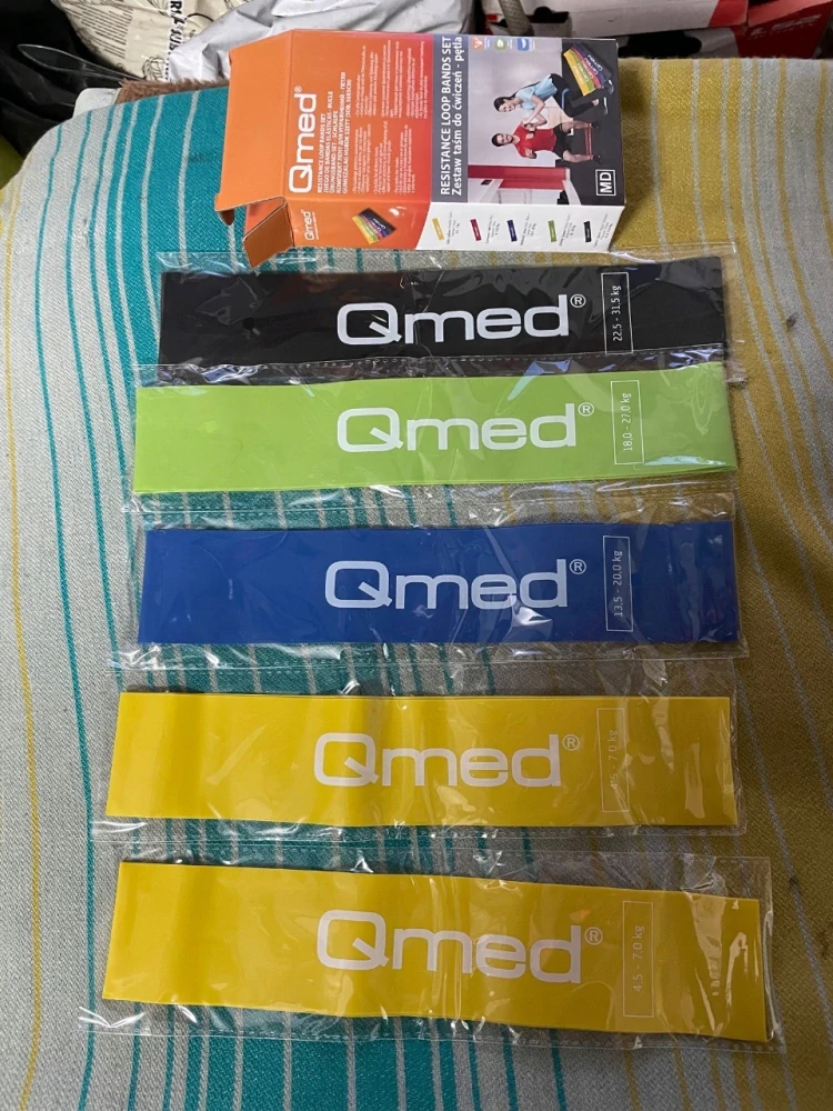  Fitness Loop Bands QMED – sada 5 odporových gum pro efektivní cvičení