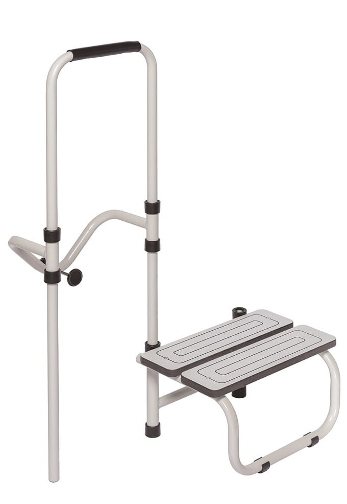 HERDEGEN – sada pro vstup do vany se schůdky a madlem (nastavitelné, nosnost 130 kg)