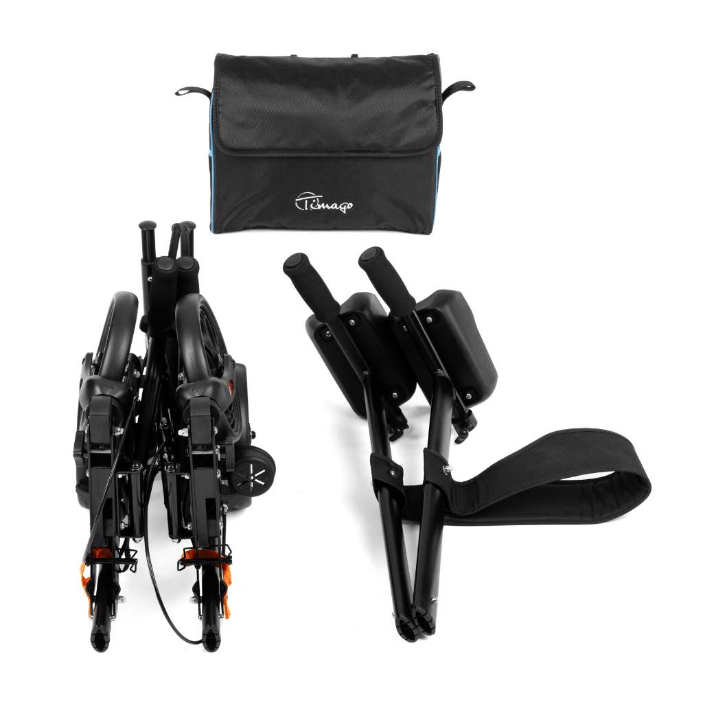 Timago LEXI předloketní chodítko 4kolové se sedátkem a brzdami 136 kg